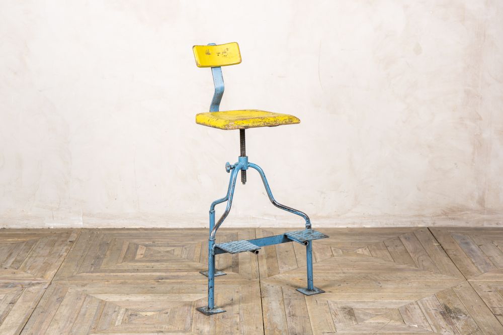 adjustable industrial style stool